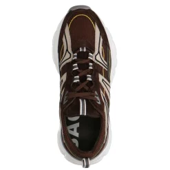 Bruine Nubuck Sneakers Met Suede^Sacha Cheap