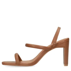 Bruine Sandalen Met Rechte Hak^Sacha Hot