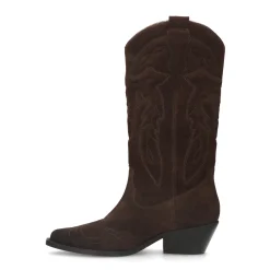 Bruine Suede Cowboylaarzen^Sacha Flash Sale