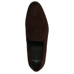 Bruine Suede Klassieke Loafers^Sacha Best Sale