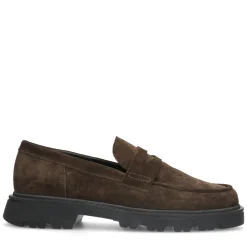 Bruine Suede Loafers^Sacha Discount