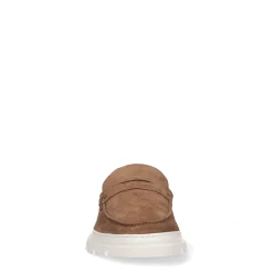 Bruine Suede Loafers Met Chunky Zool^Sacha Cheap