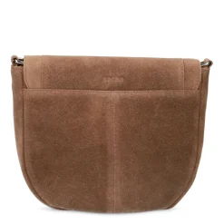 Bruine Suede Schoudertas^Sacha Clearance