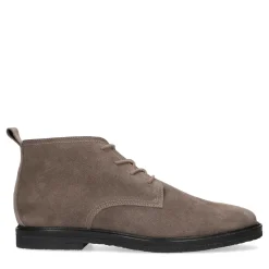 Bruine Suede Veterboots^Sacha Outlet