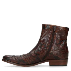 Bruine Western Boots Met Snakeskin^Sacha Cheap