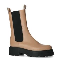 Camel Leren Chelsea Boots^Sacha Online