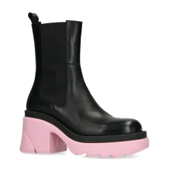 Chunky Chelsea Boots Met Roze Zool^Sacha Hot