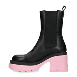 Chunky Chelsea Boots Met Roze Zool^Sacha Hot
