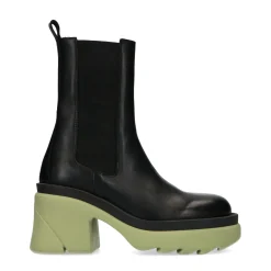 Chunky Chelsea Boots Met Groene Zool^Sacha Cheap