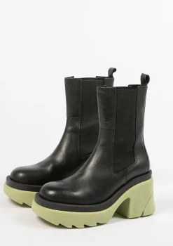 Chunky Chelsea Boots Met Groene Zool^Sacha Cheap