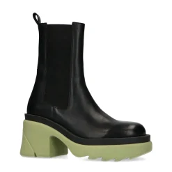 Chunky Chelsea Boots Met Groene Zool^Sacha Cheap