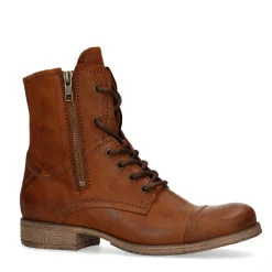Cognac Combat Boots^Sacha Best