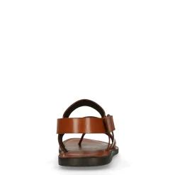 Cognac Leren Sandalen^Sacha Fashion