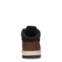 Cognac Leren Veterboots^Sacha Online