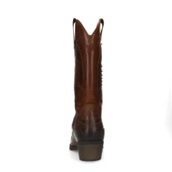 Cognac Leren Western Boots^Sacha Shop