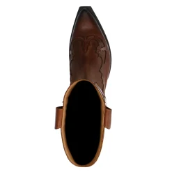 Cognac Leren Western Boots^Sacha Shop