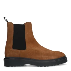 Cognac Suede Chelsea Boots^Sacha New