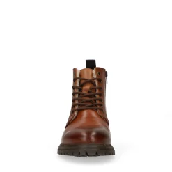 Cognac Veterboots Met Imitatiebont Vulling^Sacha Best