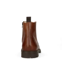 Cognac Veterboots Met Imitatiebont Vulling^Sacha Best