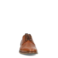 Cognac Veterschoenen Met Donker Hielstuk^Sacha New