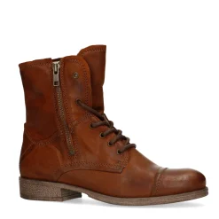 Combat Boots Bruin Met Imitatiebont^Sacha Sale