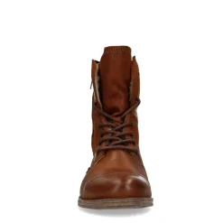 Combat Boots Bruin Met Imitatiebont^Sacha Sale