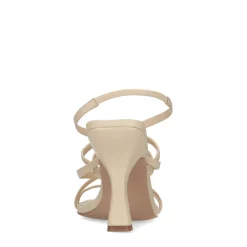 Creme Hak Sandalen Met Bandjes En Carre Neus^Sacha Store