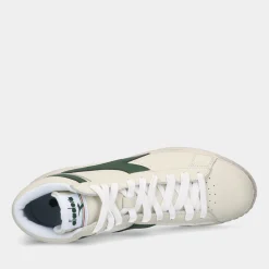 Diadora Game L High Waxed White Heren Sneakers^Sacha Discount