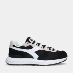 Diadora Kmaro 42 Suede Mesh Black/White Heren Sneakers^Sacha Clearance