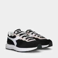 Diadora Kmaro 42 Suede Mesh Black/White Heren Sneakers^Sacha Clearance