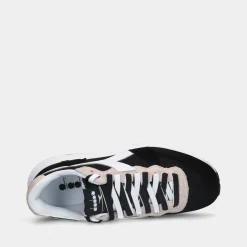 Diadora Kmaro 42 Suede Mesh Black/White Heren Sneakers^Sacha Clearance