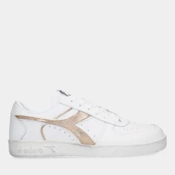 Diadora Magic Basket Low Metal Wn White Dames Sneakers^Sacha New