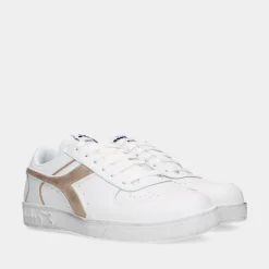 Diadora Magic Basket Low Metal Wn White Dames Sneakers^Sacha New