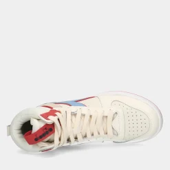 Diadora Magic Basket Mid Label White Dames Sneakers^Sacha Sale