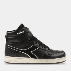 Diadora Magic Basket Mid Icona Leather Zwart Dames^Sacha Best