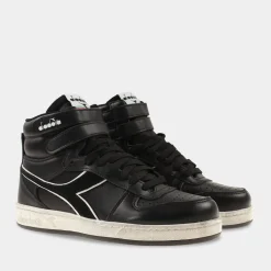 Diadora Magic Basket Mid Icona Leather Zwart Dames^Sacha Best