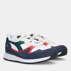 Diadora V7000 Navy/White Dames Sneakers^Sacha Cheap