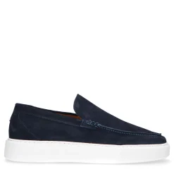 Donkerblauwe Loafers Met Witte Zool^Sacha Best Sale