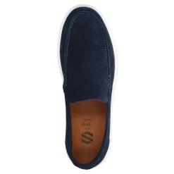 Donkerblauwe Loafers Met Witte Zool^Sacha Best Sale