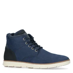 Donkerblauwe Nubuck Veterboots^Sacha Cheap