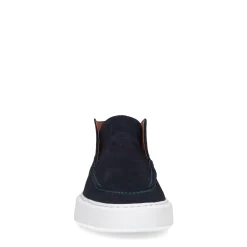 Donkerblauwe Suede Hoge Loafers^Sacha Flash Sale