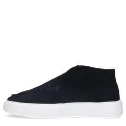 Donkerblauwe Suede Hoge Loafers^Sacha Flash Sale
