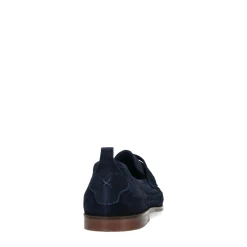 Donkerblauwe Suede Loafers Met Gevlochten Detail^Sacha Sale