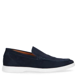 Donkerblauwe Suede Loafers^Sacha Outlet