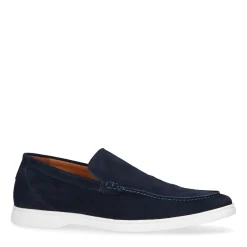 Donkerblauwe Suede Loafers^Sacha Outlet