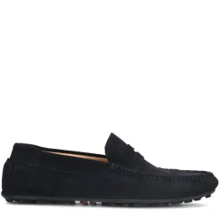 Donkerblauwe Suede Mocassin Loafers^Sacha New