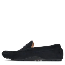 Donkerblauwe Suede Mocassin Loafers^Sacha New