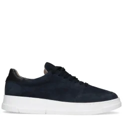 Donkerblauwe Suede Sneakers^Sacha Fashion