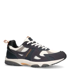 Donkerblauwe Suede Sneakers Met Lichtgrijze Details^Sacha Discount