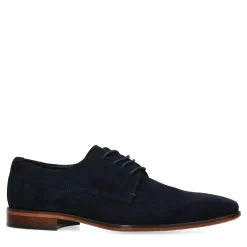 Donkerblauwe Suede Veterschoenen^Sacha Best